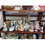 SHELF LOT OF MIXED CHINA