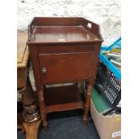 ANTIQUE MAHOGANY POT CUPBOARD