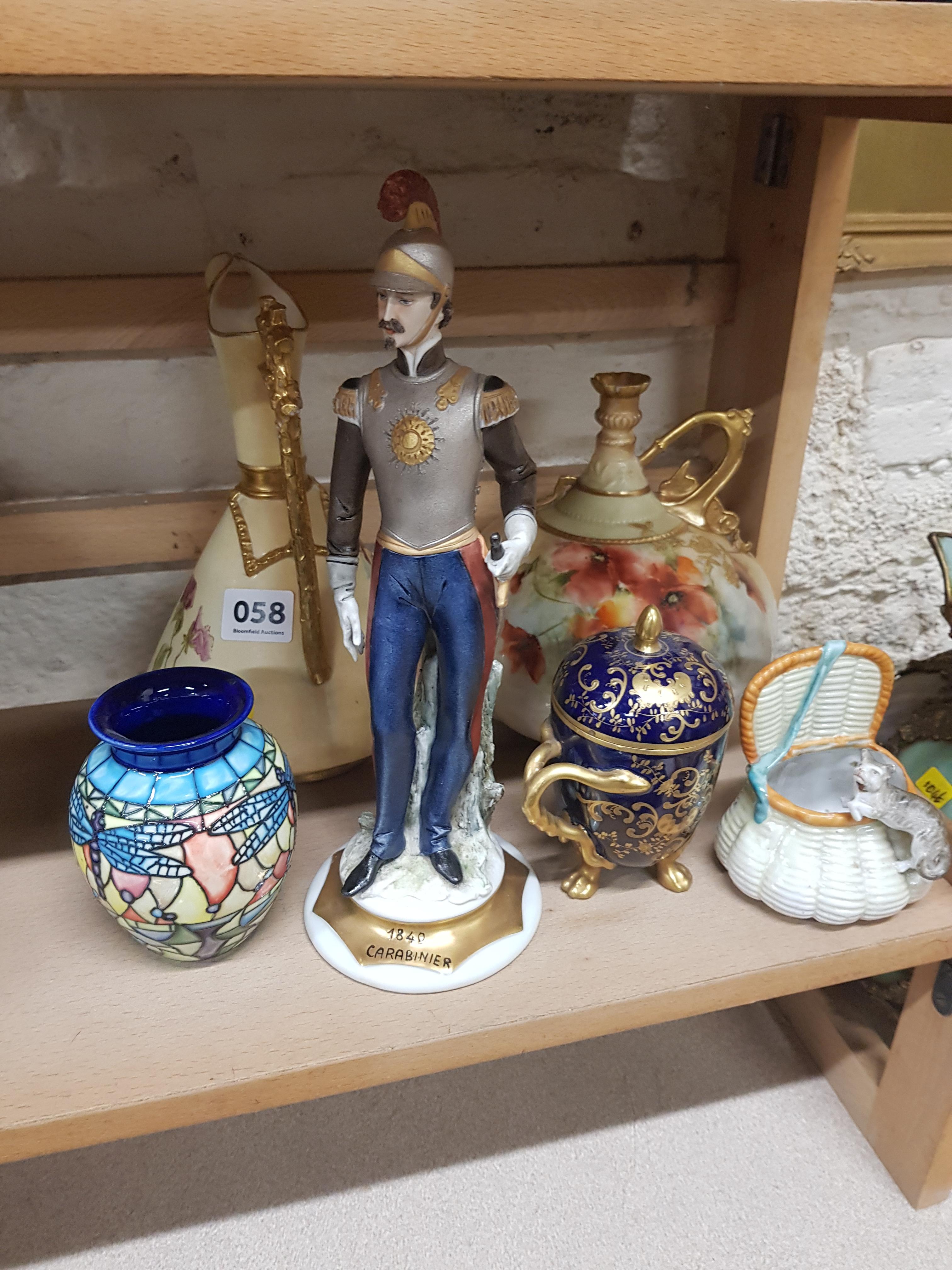 SHELF LOT OF MIXED CERAMICS