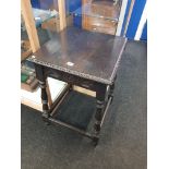 ANTIQUE OAK GOTHIC WINDOW TABLE