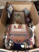 LARGE BOX LOT OF ASSORTED CHINA