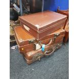 QUANITTY OF OLD SUITCASES