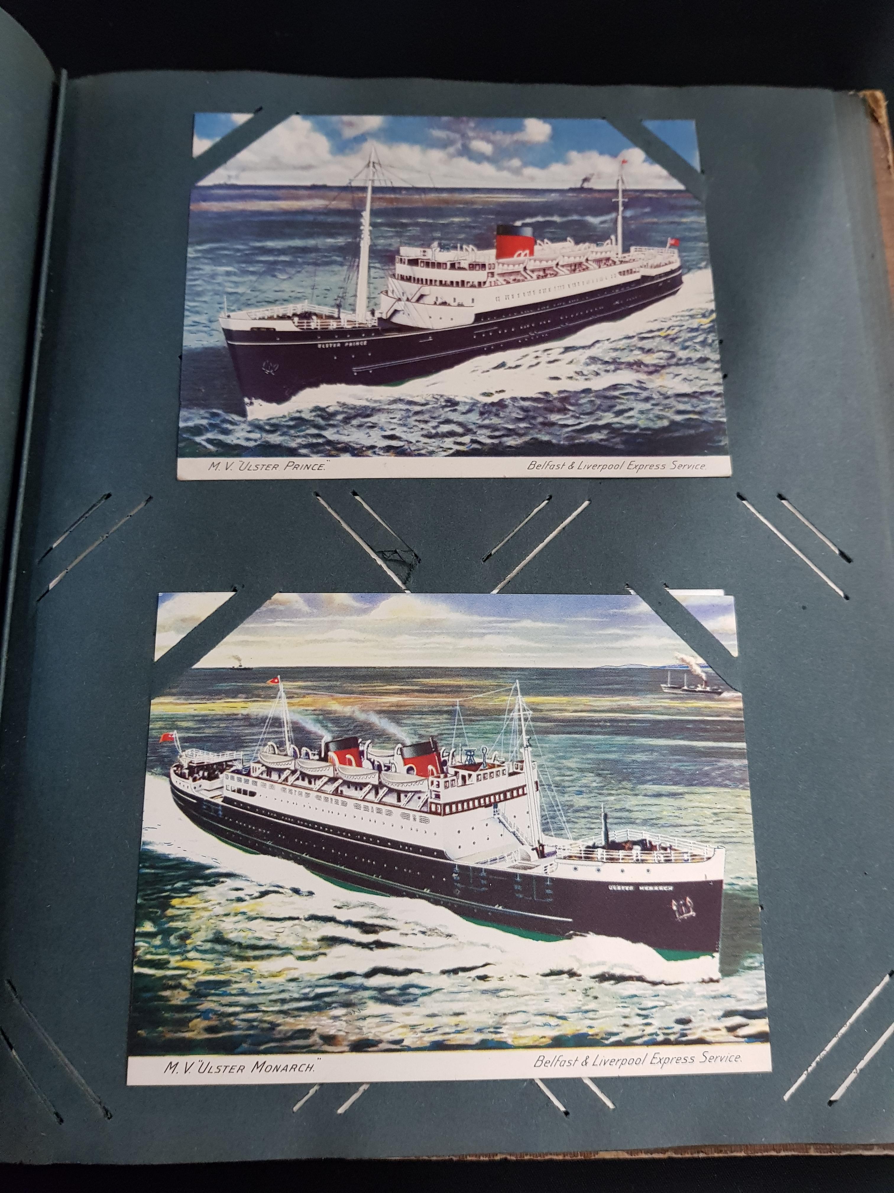 POSTCARD ALBUM - BOATS