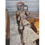 4 VICTORIAN CHAIRS