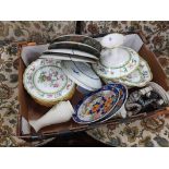 BOX OF MIXED CHINA