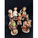 7 VARIOUS HUMMEL FIGURES