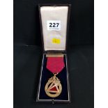 9 CARAT GOLD MASONIC MEDAL