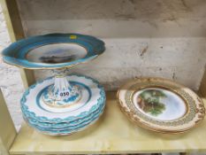 QUANTITY OF ANTIQUE HAND PAINTED CHINA