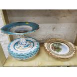 QUANTITY OF ANTIQUE HAND PAINTED CHINA