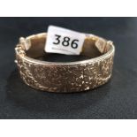 GOLD BANGLE CHESTER HALLMARKS 22.9G