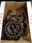 BOX LOT OF MILITARY ITEMS