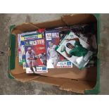 BOX OF FOOTBALL PROGRAMMES