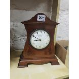 EWARDIAN INLAID MANTLE CLOCK