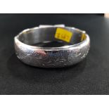 SILVER BANGLE CHESTER HALLMARKS 29.2G