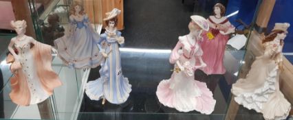 6 COALPORT FIGURES