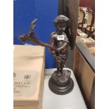 OLD METAL CHERUB FIGURE