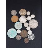 QUANTITY OF OLD COINS TO INCLUDE VICTORIAN AND GEORGIAN