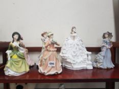 2 DOULTON AND 4 WEDGEWOOD FIGURES