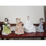 2 DOULTON AND 4 WEDGEWOOD FIGURES