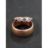 9CARAT WEDDING BAND (6GMS) AND ENGAGEMENT RING