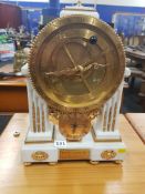 GILT AND MARBLE CLOCK