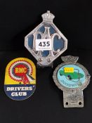 3 CAR BADGES