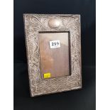 SILVER ART NOUVEAU PHOTO FRAME