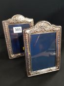 PAIR OF SILVER PHOTO FRAMES