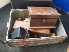 LARGE BOX LOT OF WOODEN ITEMS