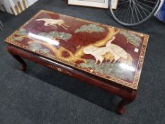 ORIENTAL LACQUERED COFFEE TABLE