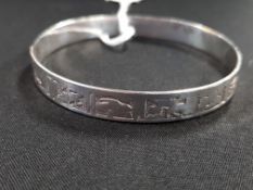 SOLID SILVER BANGLE