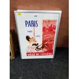 PAIR FRAMED MOULIN ROUGE PRINTS