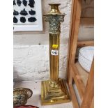 VICTORIAN CORENTHIAN PILLAR OIL LAMP BASE