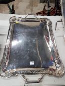 LARGE 19TH CENTURY EPNS BUTLERS TRAY 60CM