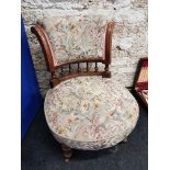 VICTORIAN PARLOUR CHAIR