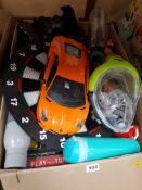LARGE BOX OF TOYS, BOARD GAMES ETC