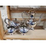 4 PIECE EPNS TEASET