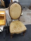 VICTORIAN OVAL BACKED CHAIR
