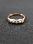 VICTORIAN 14K GOLD SEED PEARL RING