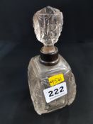 SILVER TOPPED PERFUME BOTTLE