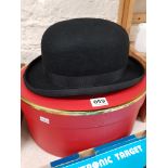 CHRISTIES BOWLER HAT AND BOX