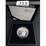 2017 SAPPHIRE JUBILEE OF HER MAJESTY THE QUEEN £5 SILVER PROOF PIEDFORT COIN