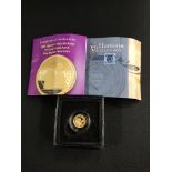 2021 QUEENS 95TH BIRTHDAY 24 CARAT PROOF 1/8 SOVEREIGN