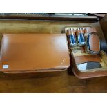 2 VINTAGE CASED MALE GROOMING KITS