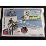 1940-10 70TH ANNIVERSARY BATTLE OF BRITAIN THE DOUGLAS BADER CENTENARY SILVER COMMEMORATIVE COVER