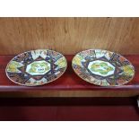 PAIR OF ANTIQUE ORIENTAL PLATES