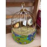 VINTAGE JEWELLERY BOX BIRD CAGE