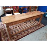 LONG PINE KITCHEN SERVING TABLE