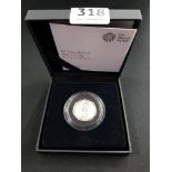 2017 UK ISAAC NEWTON SILVER PIEDFORT 50P