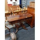 19TH CENTURY TURN OVER LEAF TABLE